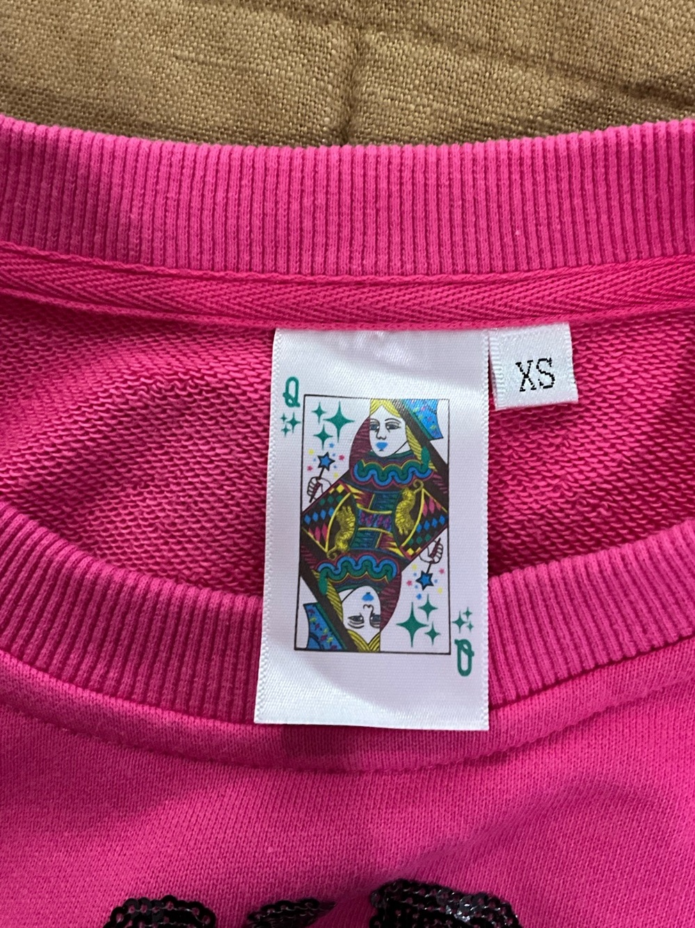 QUEEN OF SPARKLES Have A Nice Day Sweatshirt Size XS - Picture 8 of 8